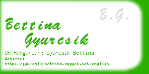 bettina gyurcsik business card